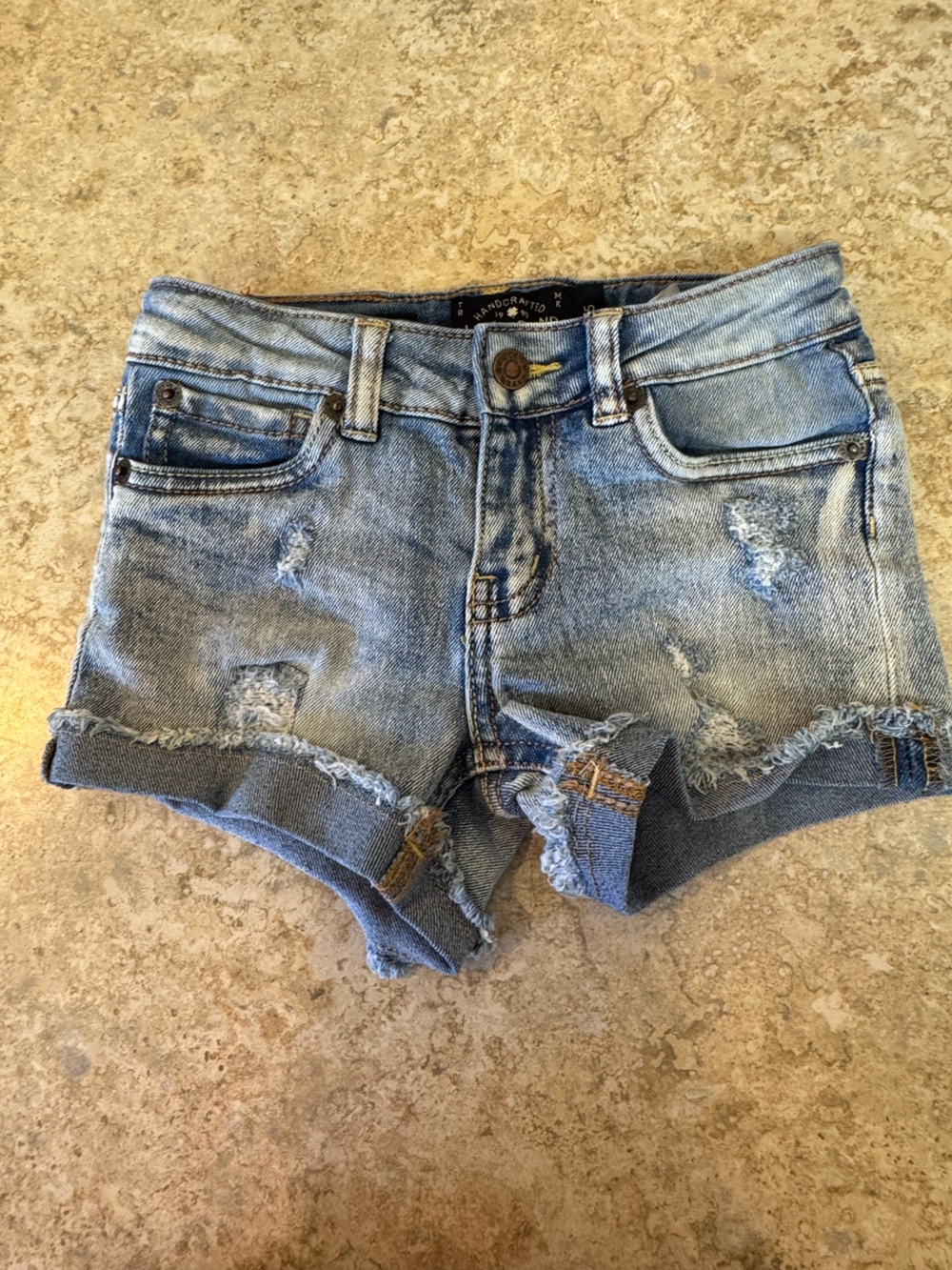 Lucky Brand Light Blue Distressed Denim Shorts